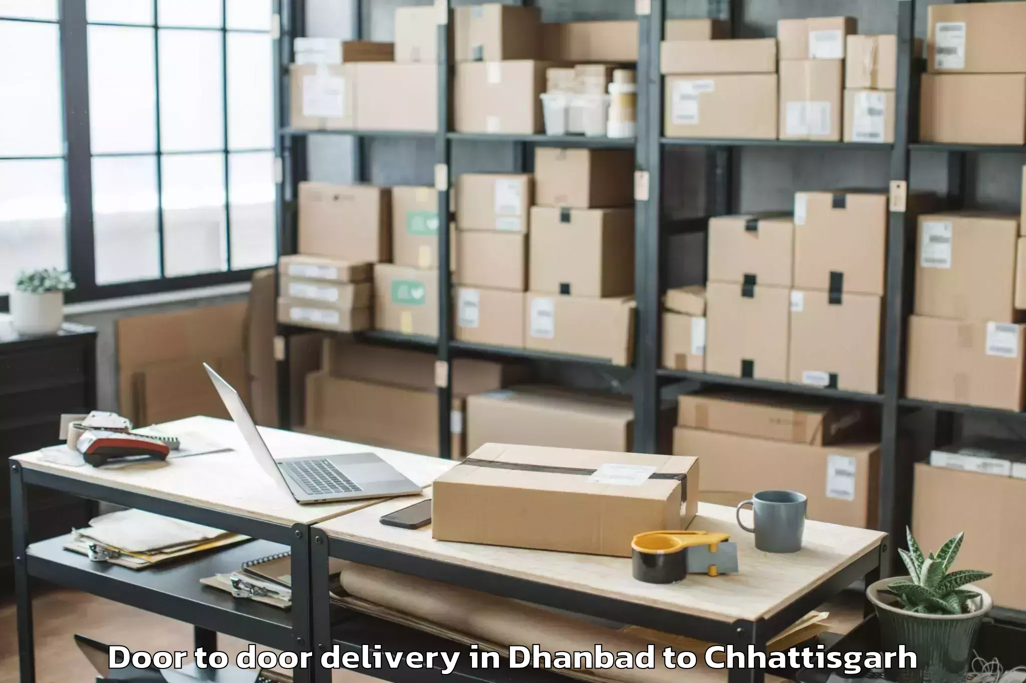 Professional Dhanbad to Pithora Door To Door Delivery